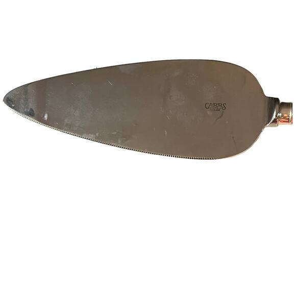 Carrs Sheffield beads sterling silver cake knife with stainless blade - Picture 9 of 10